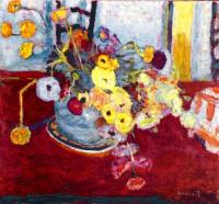 Pierre Bonnard - Flowers on a Red Carpet